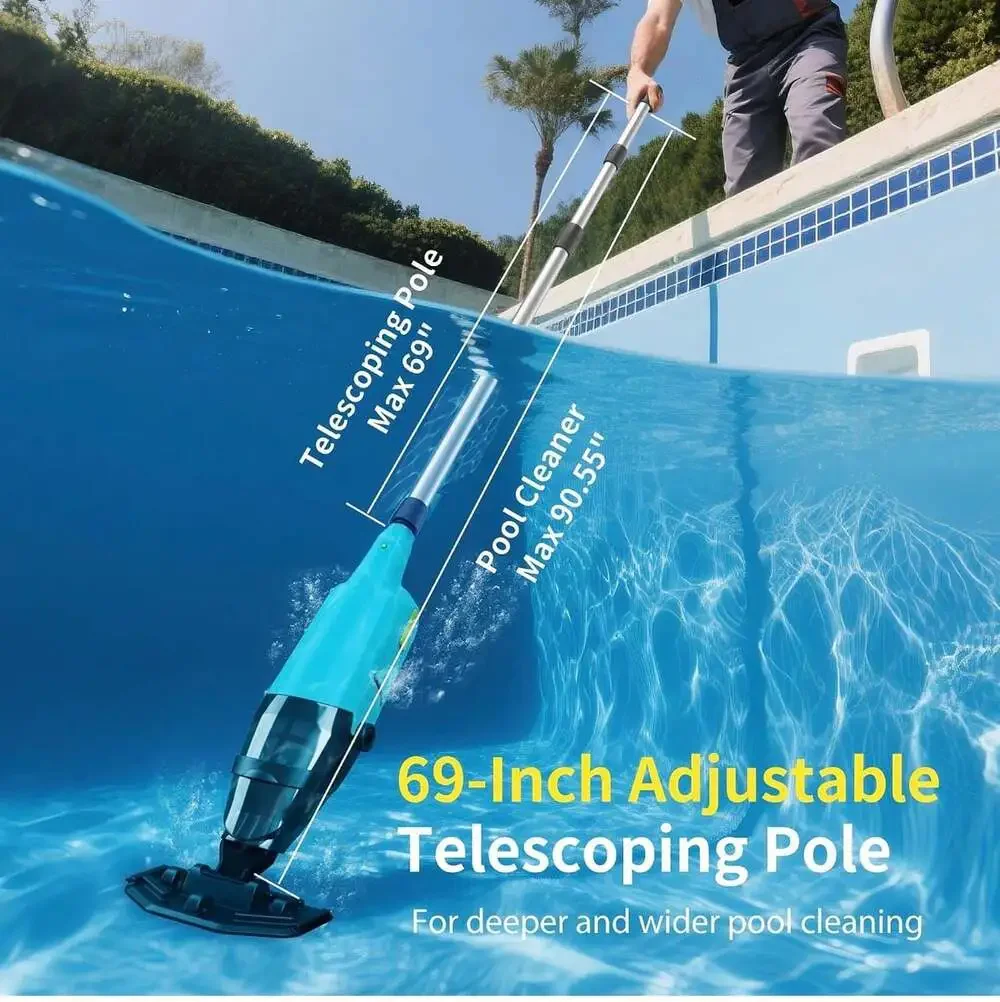 Efurden EDHV01 Cordless Handheld Pool and Spa Vacuum Cleaner